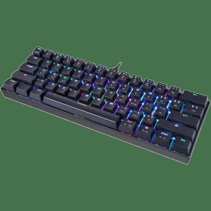 Teclado Motospeed CK61 Essential Preto Switch Azul RGB - Teclado