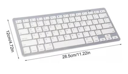 Imagem de Teclado + Mouse Bluetooth Ergonômico Para Tablet Tectoy Pense Bem 10.1 Polegadas