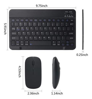 Imagem de Teclado + Mouse Bluetooth Para Tablet M9 + Caneta