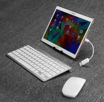 Imagem de Teclado + Mouse Sem Fio P/ Tablet Samsung Galaxy Tab S8 X706