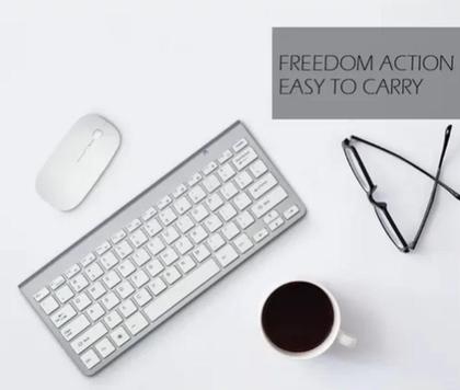 Imagem de Teclado + Mouse Sem Fio P/ Tablet Samsung Galaxy Tab S8 X706