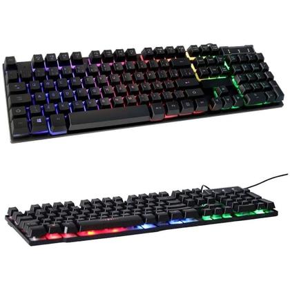 Imagem de Teclado multimidia Gamer Semi Mecanico GK-41 com iluminação RGB