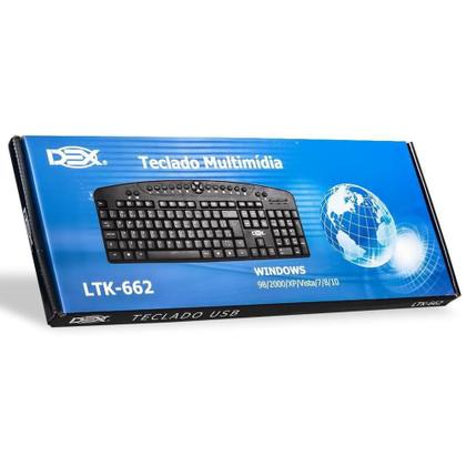 Teclado Multimidia Usb Padrao Brasil Abnt2 - LTK-662 - Dex