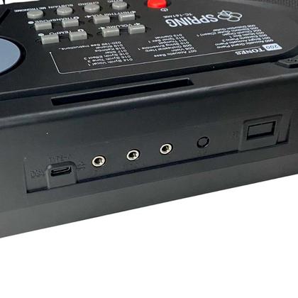 Imagem de Teclado Musical 61 Teclas 255 Ritmos E Timbres Com Display Led Bivolt Tc161 MK Spring