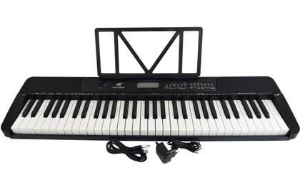 Imagem de Teclado Musical Arranjador Meike 61 Teclas MK-2902 MIDI - Sensitive - USB - Visor Lcd + Fonte Bivolt + Suporte Partitura