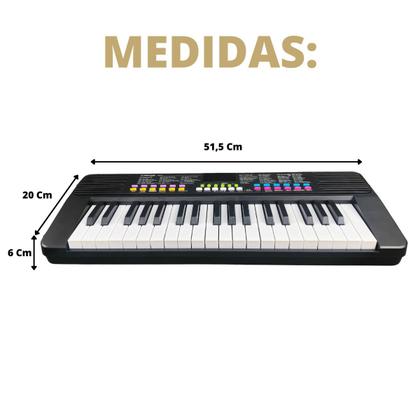 Imagem de Teclado Musical Infantil Iniciante Com Microfone Spring