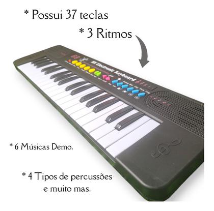 Imagem de Teclado Musical Infantil Meu Ritmo com Som e Microfone