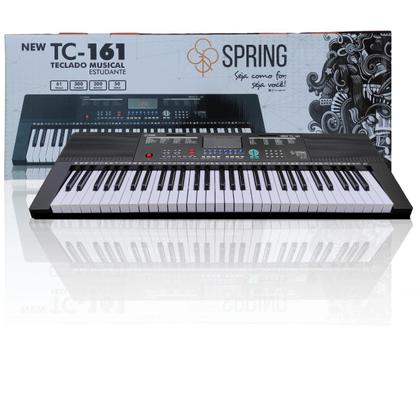Imagem de Teclado Musical Iniciante Estudant Spring tc-161 Tipo Yamaha