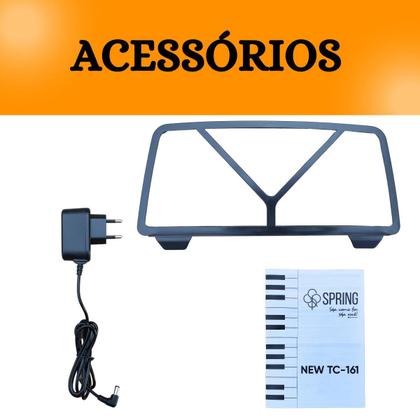 Imagem de Teclado Musical Iniciante Estudant Spring tc-161 Tipo Yamaha