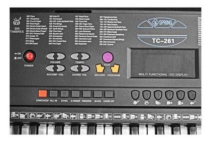 Imagem de Teclado Musical Spring Tc-261 61 Teclas Preto 110v/220v