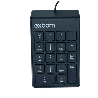 Imagem de Teclado Numérico Exbom Com Fio 18 Teclas