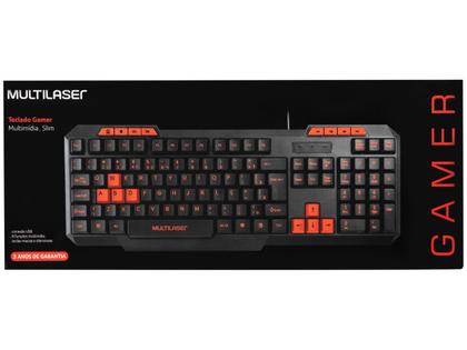 Imagem de Teclado Numérico Gamer USB Multilaser Hotkeys Slim