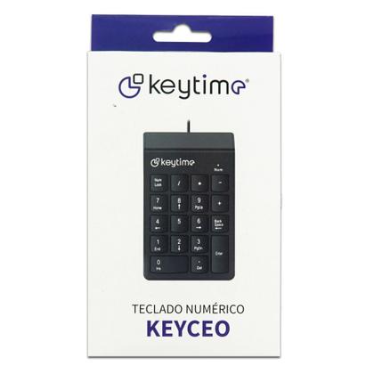 Imagem de Teclado Numérico Keytime Keyceo Com Cabo Preto