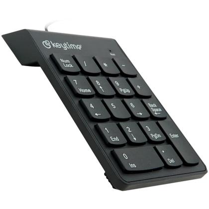 Imagem de Teclado Numerico Keytime Keyceo, USB 2.0, Membrana, Numpad, Preto - KYT00012
