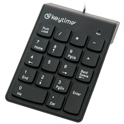Imagem de Teclado Numerico Keytime Keyceo, USB 2.0, Membrana, Numpad, Preto - KYT00012