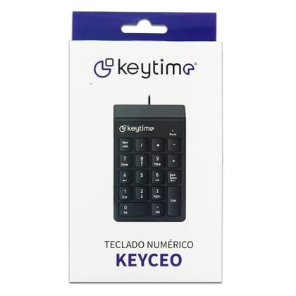 Imagem de Teclado Numerico Keytime Keyceo, USB 2.0, Membrana, Numpad, Preto - KYT00012