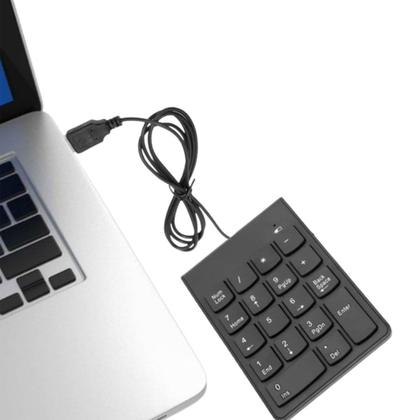 Imagem de Teclado Numérico Usb 2.0 Com Fio e 18 Teclas
