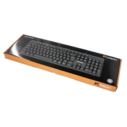Imagem de Teclado Office Ktrok C/Fio USB Preto Layout ABNT2 Português