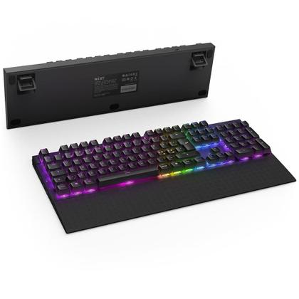 Imagem de Teclado Óptico Gamer NZXT Function 2 Full Size, RBG, USB-C, Layout US, Preto - KB-001NB-US