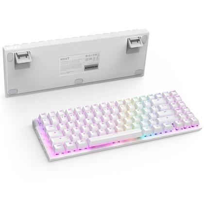 Imagem de Teclado Óptico Gamer NZXT Function 2 MiniTKL, RGB, USB-C, Layout US, Branco - KB-002NW-US