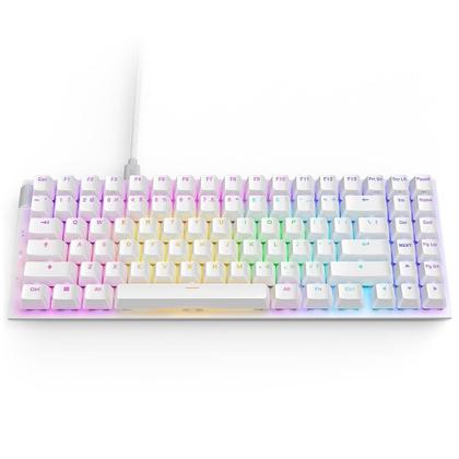 Imagem de Teclado Óptico Gamer NZXT Function 2 MiniTKL, RGB, USB-C, Layout US, Branco - KB-002NW-US