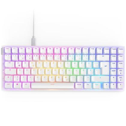 Imagem de Teclado Óptico Gamer NZXT Function 2 MiniTKL, RGB, USB-C, Layout US, Branco - KB-002NW-US