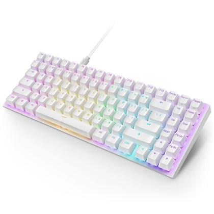 Imagem de Teclado Óptico Gamer NZXT Function 2 MiniTKL, RGB, USB-C, Layout US, Branco - KB-002NW-US