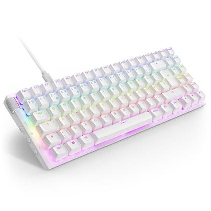 Imagem de Teclado Óptico Gamer NZXT Function 2 MiniTKL, RGB, USB-C, Layout US, Branco - KB-002NW-US