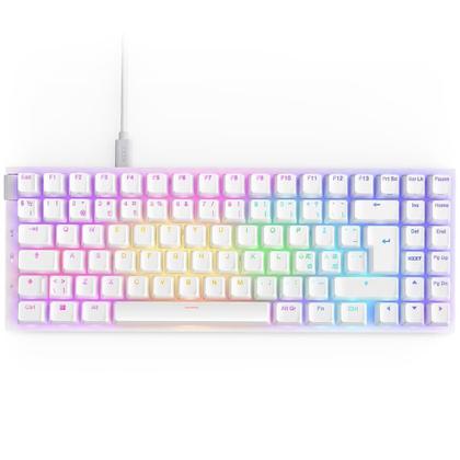 Imagem de Teclado Óptico Gamer NZXT Function 2 MiniTKL, RGB, USB-C, Layout US, Branco - KB-002NW-US