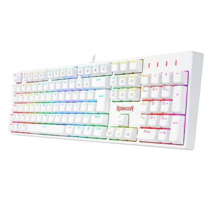 Imagem de Teclado Óptico Gamer Redragon Surara Pro RGB Branco - K582W-RGB-PRO (PT-BLUE)
