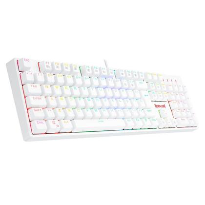 Imagem de Teclado Óptico Gamer Redragon Surara Pro RGB Branco - K582W-RGB-PRO (PT-BLUE)