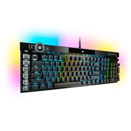 Imagem de Teclado Óptico-Mecânico Gamer Corsair K100 RGB, Switch OPX,  US - CH-912A01A-NA