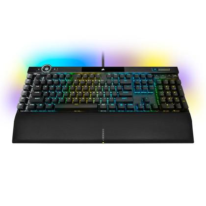 Imagem de Teclado Óptico-Mecânico Gamer Corsair K100 RGB, Switch OPX,  US - CH-912A01A-NA