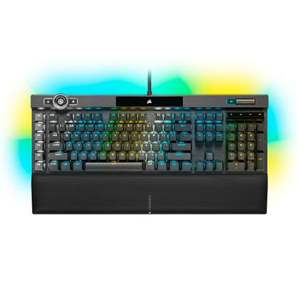 Imagem de Teclado Óptico-Mecânico Gamer Corsair K100 RGB, Switch OPX,  US - CH-912A01A-NA