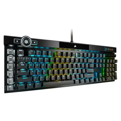 Imagem de Teclado Óptico-Mecânico Gamer Corsair K100 RGB, Switch OPX,  US - CH-912A01A-NA