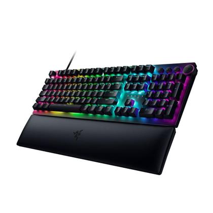 Imagem de Teclado Óptico Mecânico Gamer Razer Huntsman V2, Chroma RGB, Switch Razer Purple, US, Preto - RZ03-03930400-R3U1