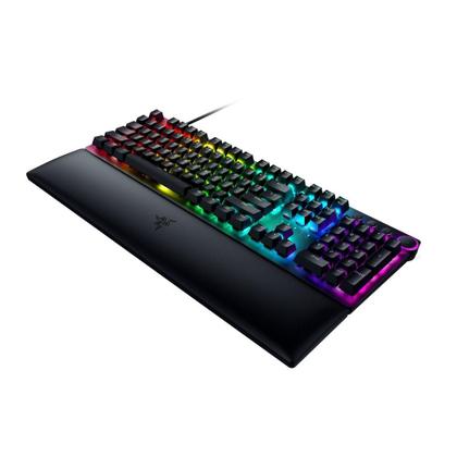 Imagem de Teclado Óptico Mecânico Gamer Razer Huntsman V2, Chroma RGB, Switch Razer Purple, US, Preto - RZ03-03930400-R3U1