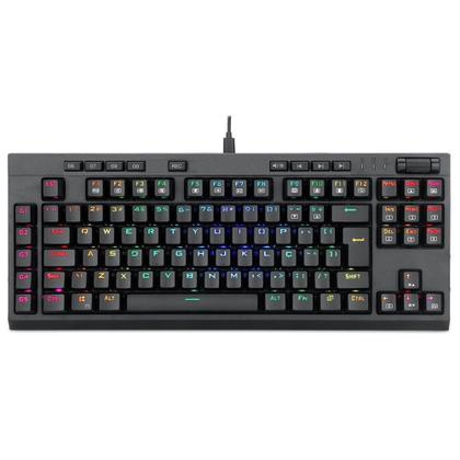 Imagem de Teclado Óptico-Mecânico Gamer Redragon BroadSword Pro RGB, Switch Redragon Blue, ABNT2 - K588 RGB