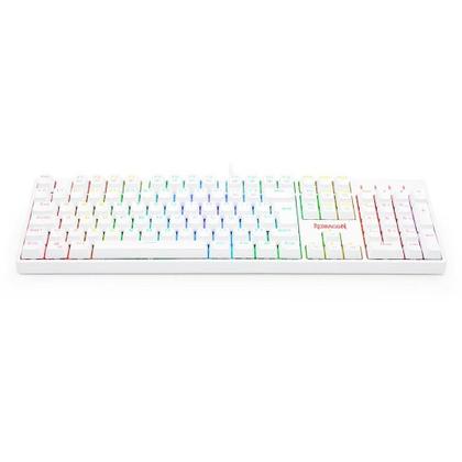 Imagem de Teclado Óptico Redragon Surara Pro RGB Branco Switch Azul USB 2.0 - K582RGB-PRO