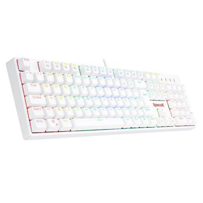 Imagem de Teclado Óptico Redragon Surara Pro RGB Branco Switch Azul USB 2.0 - K582RGB-PRO