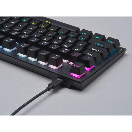 Imagem de Teclado para jogos CORSAIR K60 RGB TKL OPX Switches preto