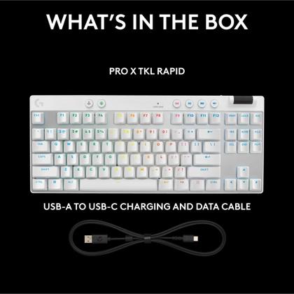 Teclado para jogos Logitech G PRO X TKL Rapid Tenkeyless White