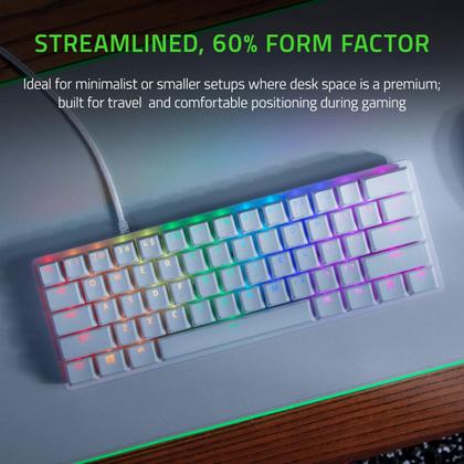 Imagem de Teclado para jogos Razer Huntsman Mini 60% Linear Optical White