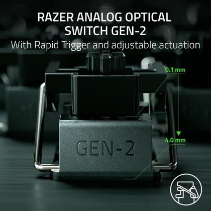 Imagem de Teclado para jogos Razer Huntsman V3 Pro TKL analógico óptico preto