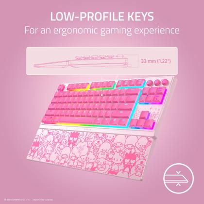 Imagem de Teclado para jogos Razer Ornata V3 TKL Low-Profile Hello Kitty