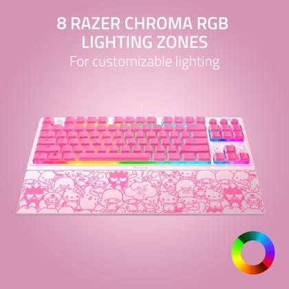Imagem de Teclado para jogos Razer Ornata V3 TKL Low-Profile Hello Kitty