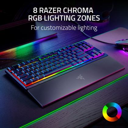 Imagem de Teclado para jogos Razer Ornata V3 TKL Low Profile RGB retroiluminado