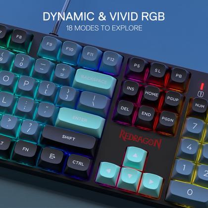 Imagem de Teclado para jogos Redragon K582 SE com fio RGB 104 teclas