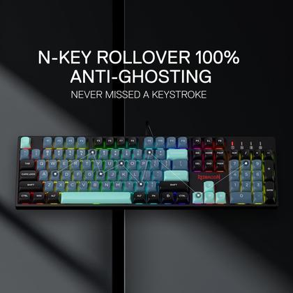 Imagem de Teclado para jogos Redragon K582 SE com fio RGB 104 teclas