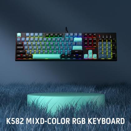 Imagem de Teclado para jogos Redragon K582 SE com fio RGB 104 teclas